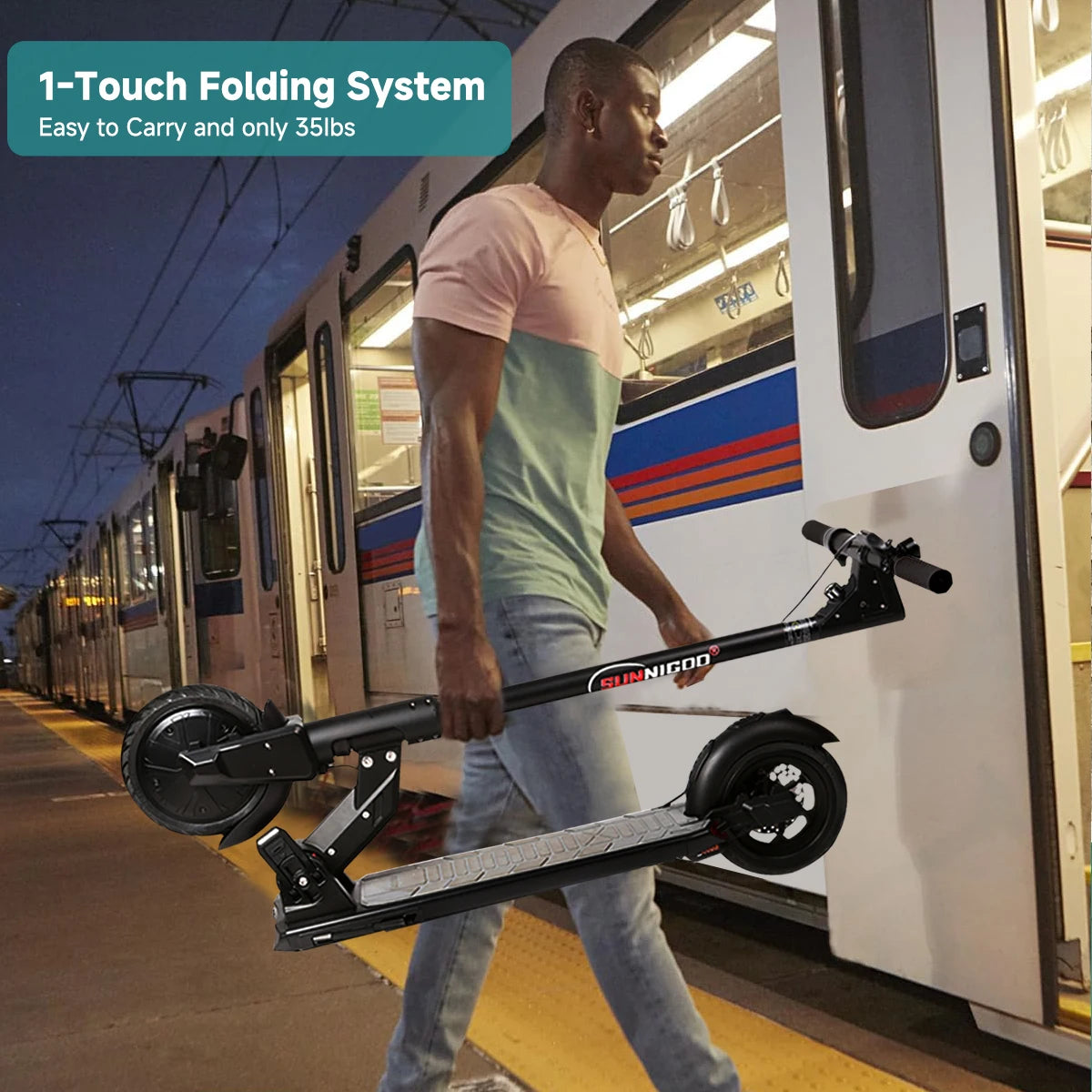 Escooter Anti-skid Folding Electric Scooter 15-21miles Range Lightweight