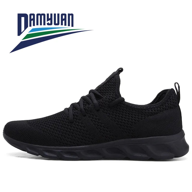 Fashion Men Casual Shoes Men Sneakers Brand Men Shoes Loafers Slip On Male Mesh Flats Big Size Breathable Spring Autumn Summer - goodfitforyou23