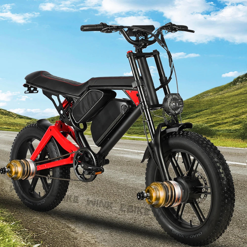 2000W Dual Motor Electric Bike 48V 23AH Removable Battery